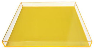 Large Square Tray, Yellow