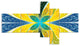 Yellow Fractal Stained Glass, Abstract Wall Art Canvas, 60"x32", 5 panels
