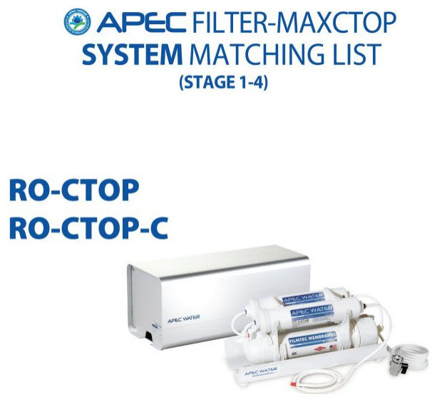 APEC 90 GPD Complete Replacement Filter Set for Countertop RO System (Stage 1-4)