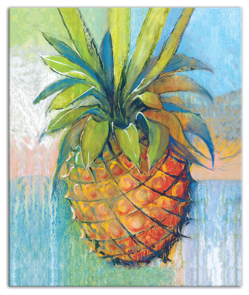 Tropical Pineapple 20x24 Canvas Wall Art