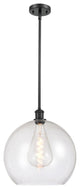Innovations 516-1S-BK-G124-14-LED 1-Light Pendant, Matte Black