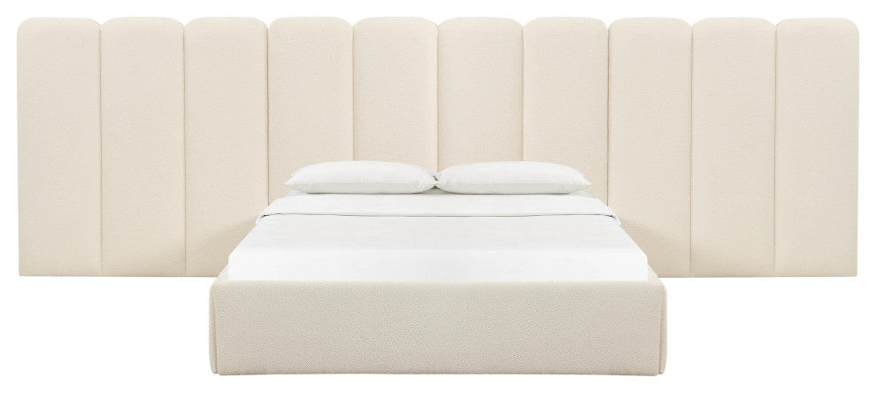 Palani Cream Boucle Wings - Queen or King (Set of 2) - Cream