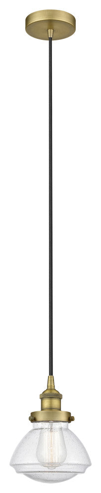Innovations 616-1PH-BB-G324-LED 1-Light Mini Pendant, Brushed Brass