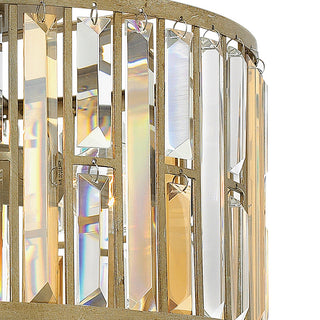 Fredrick Ramond Gemma Medium Flush Mount, Silver Leaf*