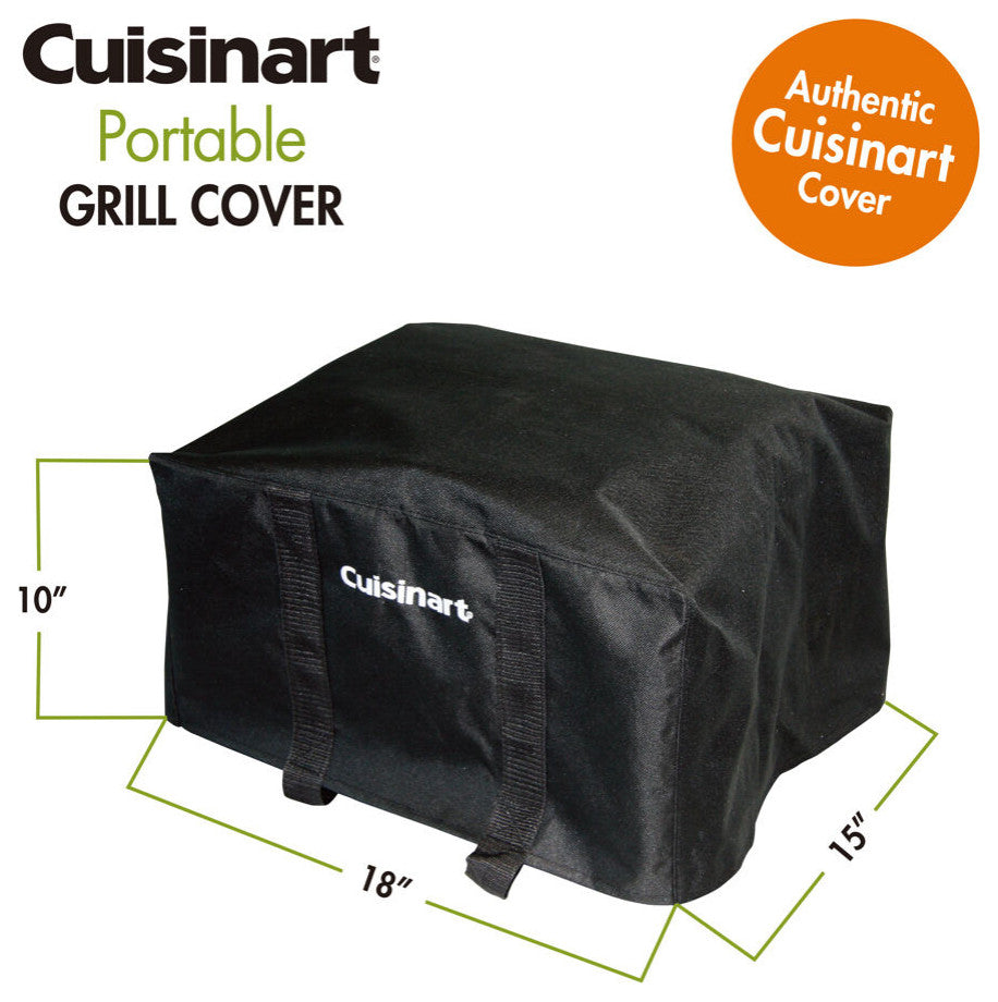 Tabletop Grill Tote Cover, 18" x 15" x 10" Fits Cuisinart Tabletop Grills