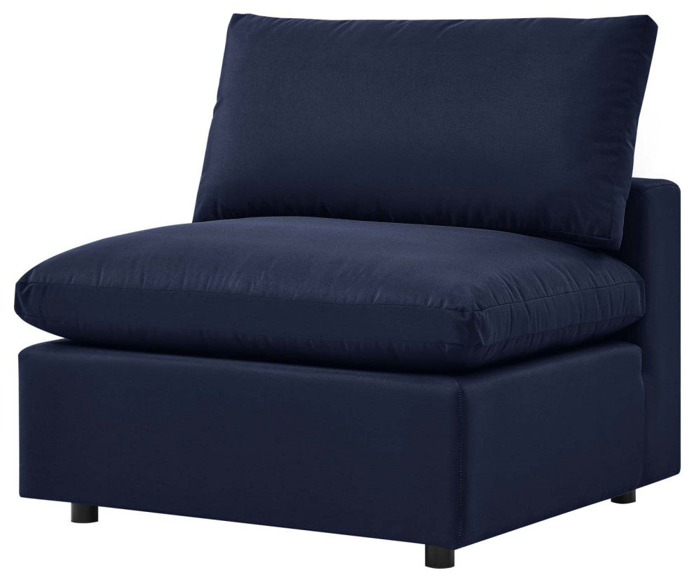 Modular Lounge Sectional Deep Sofa Set, Blue Navy, Modern, Outdoor Hospitality