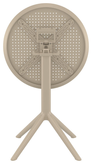 Sky Round Folding Table 24" Taupe