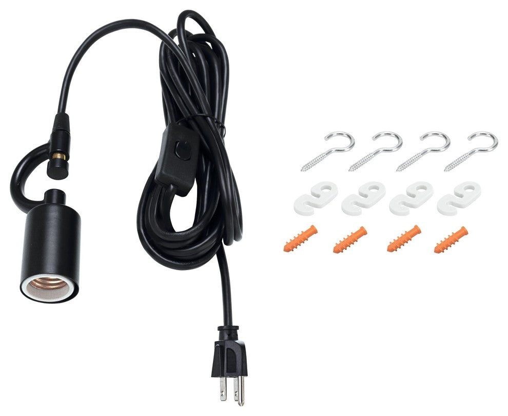 70216-21, 1-Light Plug-In Swag Pendant Light Conversion Kit, Off White