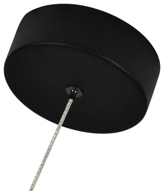 Roma 5" ETL Certified Integrated LED Height Adjustable Pendant, Black