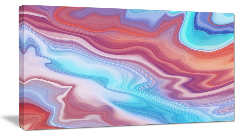 Abstract Marbled Background, Abstract Canvas Wall Art, 40x20