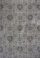 HomeRoots 8'x11' Silver Machine Woven Traditional Floral Indoor Area Rug