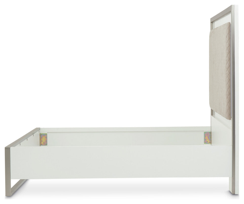 Marquee Queen Panel Bed - Cloud White