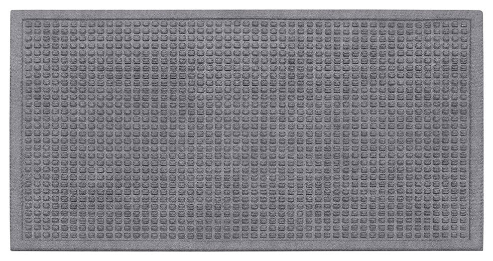 Polypropylene Dirt Cleaning and Water Absorbing Door Mats, 24"x36", Dark Gray