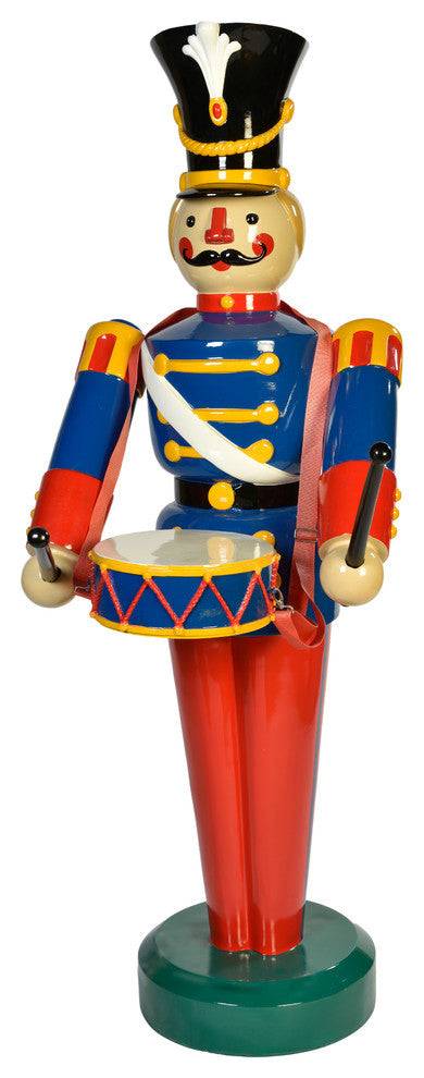 Heavy Duty Fiberglass Christmas Figure With Drum
