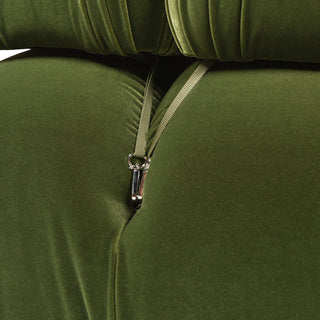 Marcel 109.5" Modular Sofa, Olive Green Performance Velvet