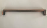 Celeste Square Bar Pull Cabinet Handle Antique Copper Stainless 12mm, 18"