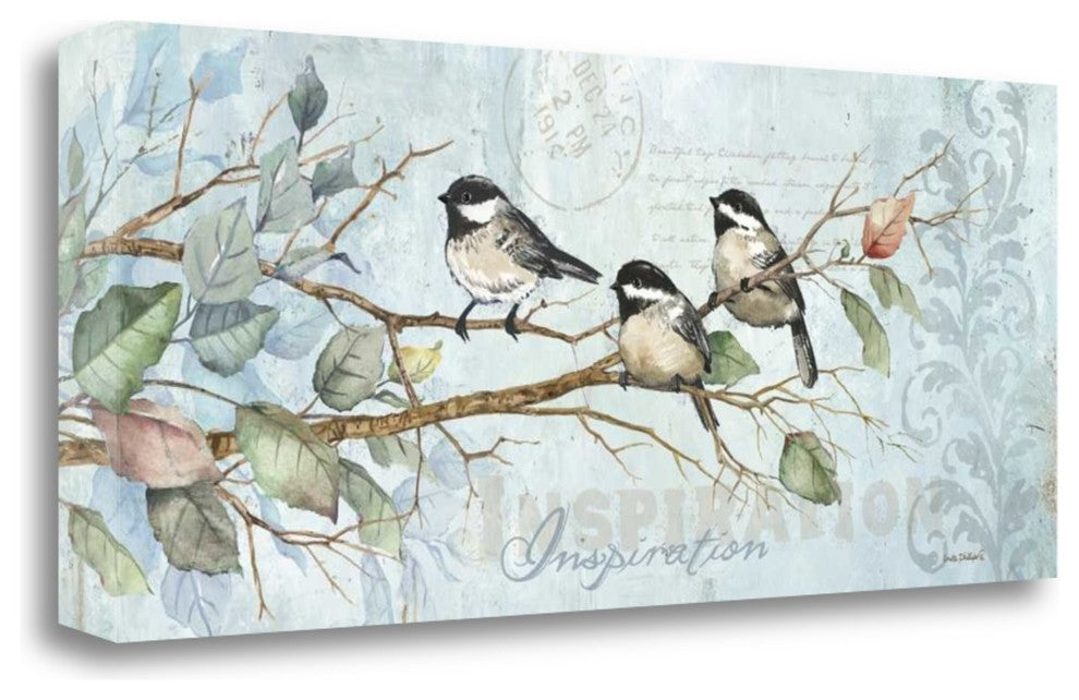 "Chickadee Inspiration" By Anita Phillips, Giclee Print on Gallery Wrap Canvas