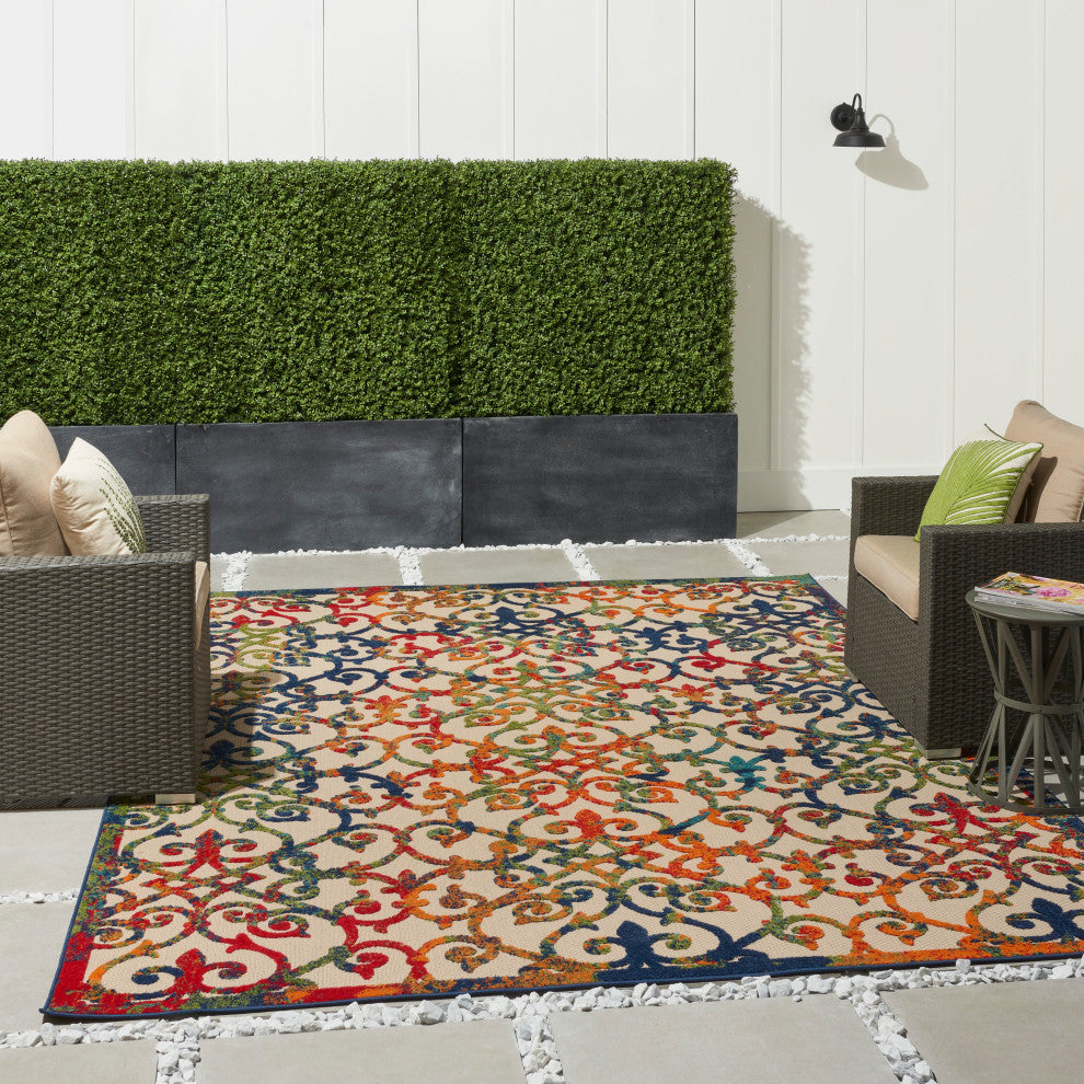 Nourison Aloha 3' x 5' Multicolor Contemporary Area Rug
