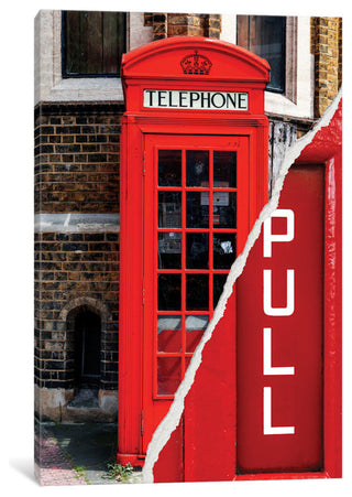 "Dual Torn Series Pull London Booth" by Philippe Hugonnard, 26x18x1.5, 1-Piece