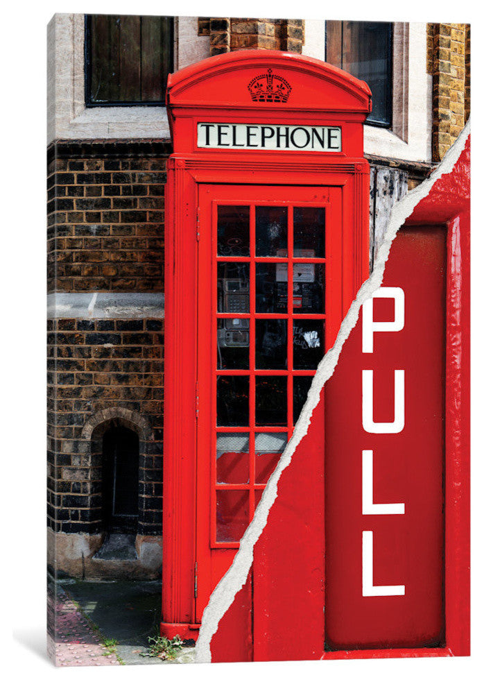 "Dual Torn Series Pull London Booth" by Philippe Hugonnard, 26x18x1.5, 1-Piece