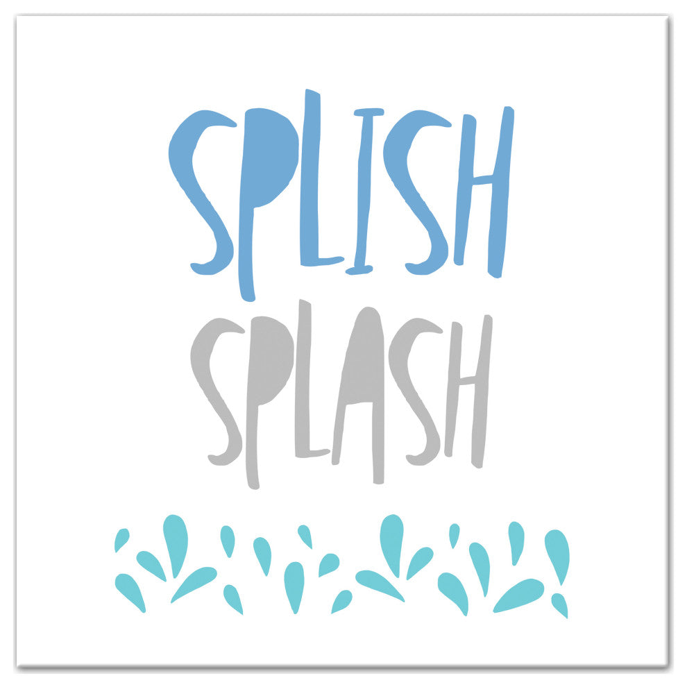 Splish Splash 24x24 Canvas Wall Art