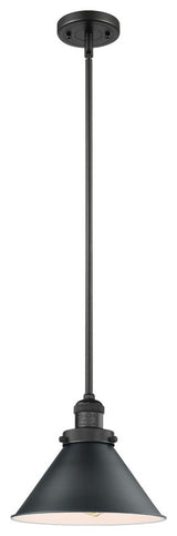 1-Light Briarcliff 10" Mini Pendant, Matte Black