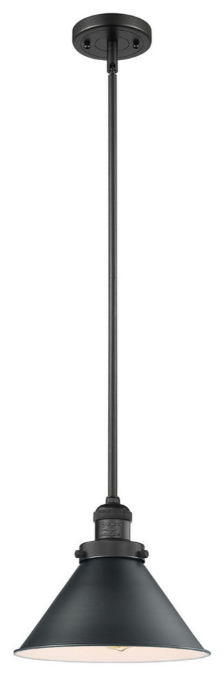 1-Light Briarcliff 10" Mini Pendant, Matte Black