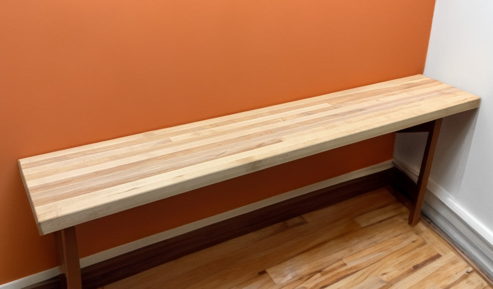 Custom Edge Grain Butcher Block Table Top, Island Top, Workbench, Desk Top, Maple, 36"x36"