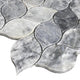 Luna Sky Marble Leaf on 12"x12" Mesh Mosaic Tile (10 sqft per box)