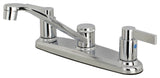Kingston Brass 8" Centerset Kitchen Faucet, Polished Chrome