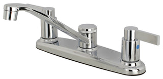 Kingston Brass 8" Centerset Kitchen Faucet, Polished Chrome