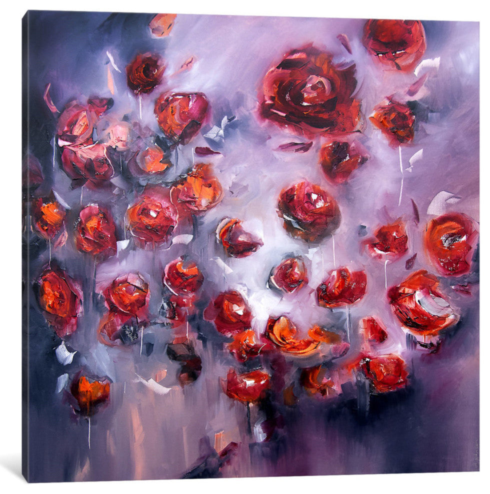 "Dance Of Passion, aka Dust Scatters" by JA Art Canvas Print, 26"x26"