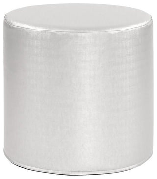 Howard Elliott Luxe Mercury No Tip Cylinder Ottoman