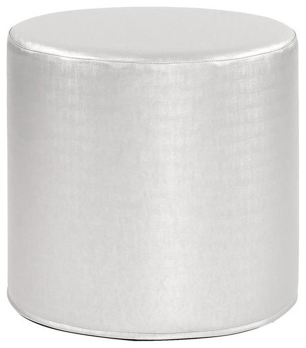 Howard Elliott Luxe Mercury No Tip Cylinder Ottoman