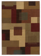 HomeRoots 8'x10' Red and Tan Geometric Indoor Jute Area Rug
