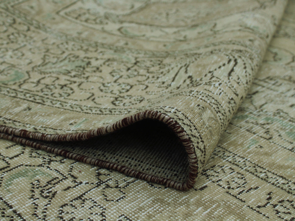 Fine Vintage Distressed Leena Beige Rug