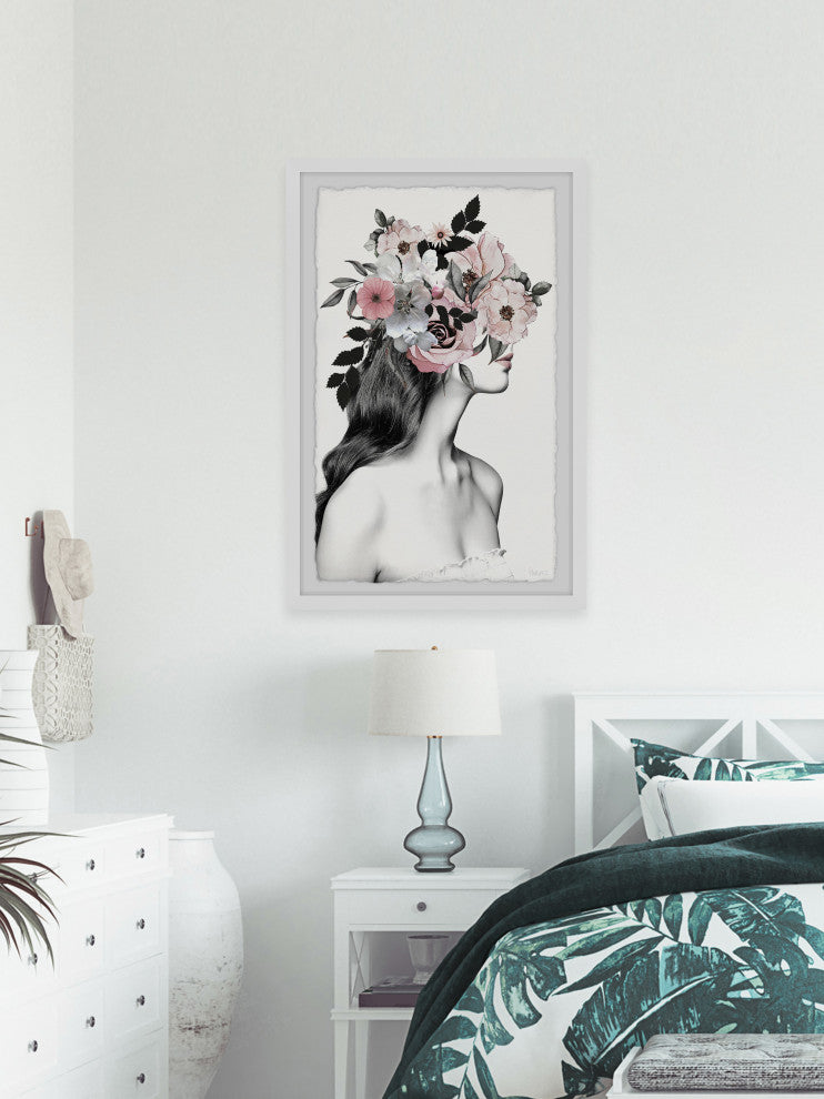 "Flower and Dreams" Framed Painting Print