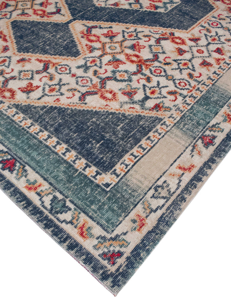 Noori Rug Low-Pile Sylvester Blue/Green Rug
