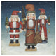 "Santa Nutcrackers Snow" Digital Paper Print by David Carter Brown, 32"x32"