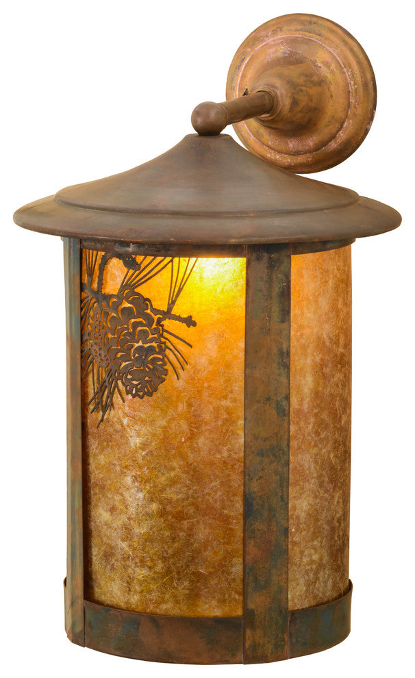 12W Fulton Winter Pine Solid Mount Wall Sconce