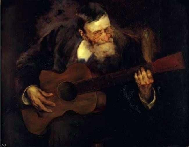 Luis Graner Hombre Tocando la Guitarra Wall Decal