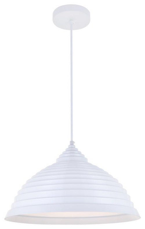 Courtney 1-Light White Pendant
