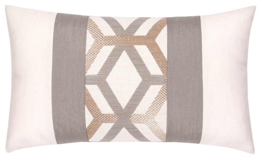 Lustrous Lines Indoor/Outdoor Performance Lumbar Pillow, 12"x20"