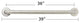 ADA Bathroom Shower Grab Bar With Safety Grip, Satin, 36"
