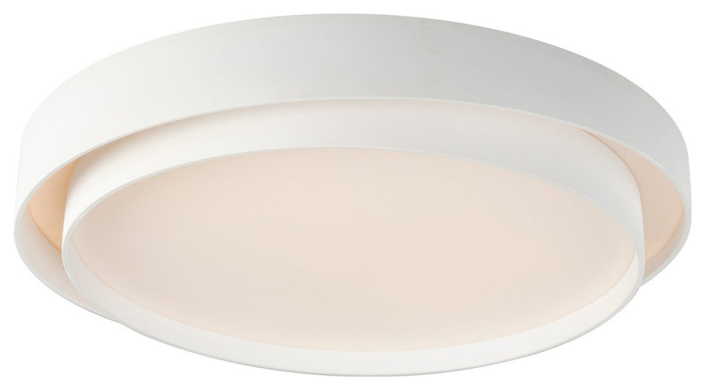 White LED Flush Mount from the Ziggurat Collection