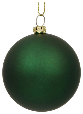 Vickerman N593024DMV 12" Emerald Matte Ball Ornament
