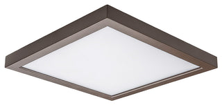 Square LED Energy Star Flush Mount, Bronze