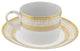 Iriana Can Cup and Saucer, Set of 6, Gold