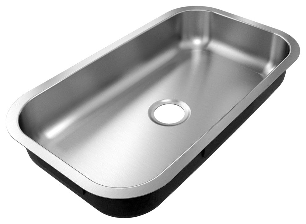 Sinber 30" Undermount Single Bowl 304 Stainless Steel Kitchen Sink