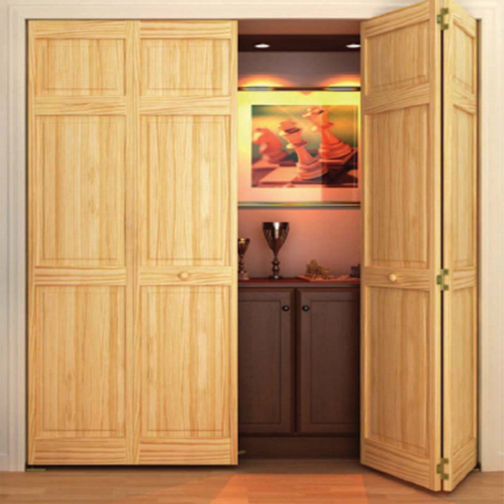 Bi-fold Closet Door, Traditional 6-Panel, 1"x32"x96"